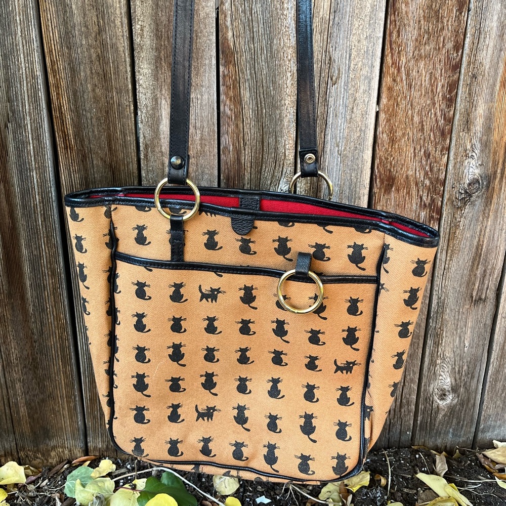 Vintage Cat Print Purse by Cricket Shop Cedarhurst